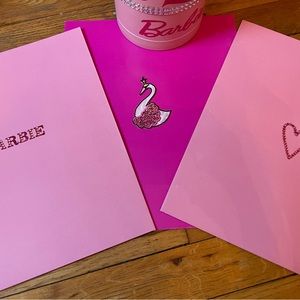 Bling Barbie office school set school pocket folders barbiecore